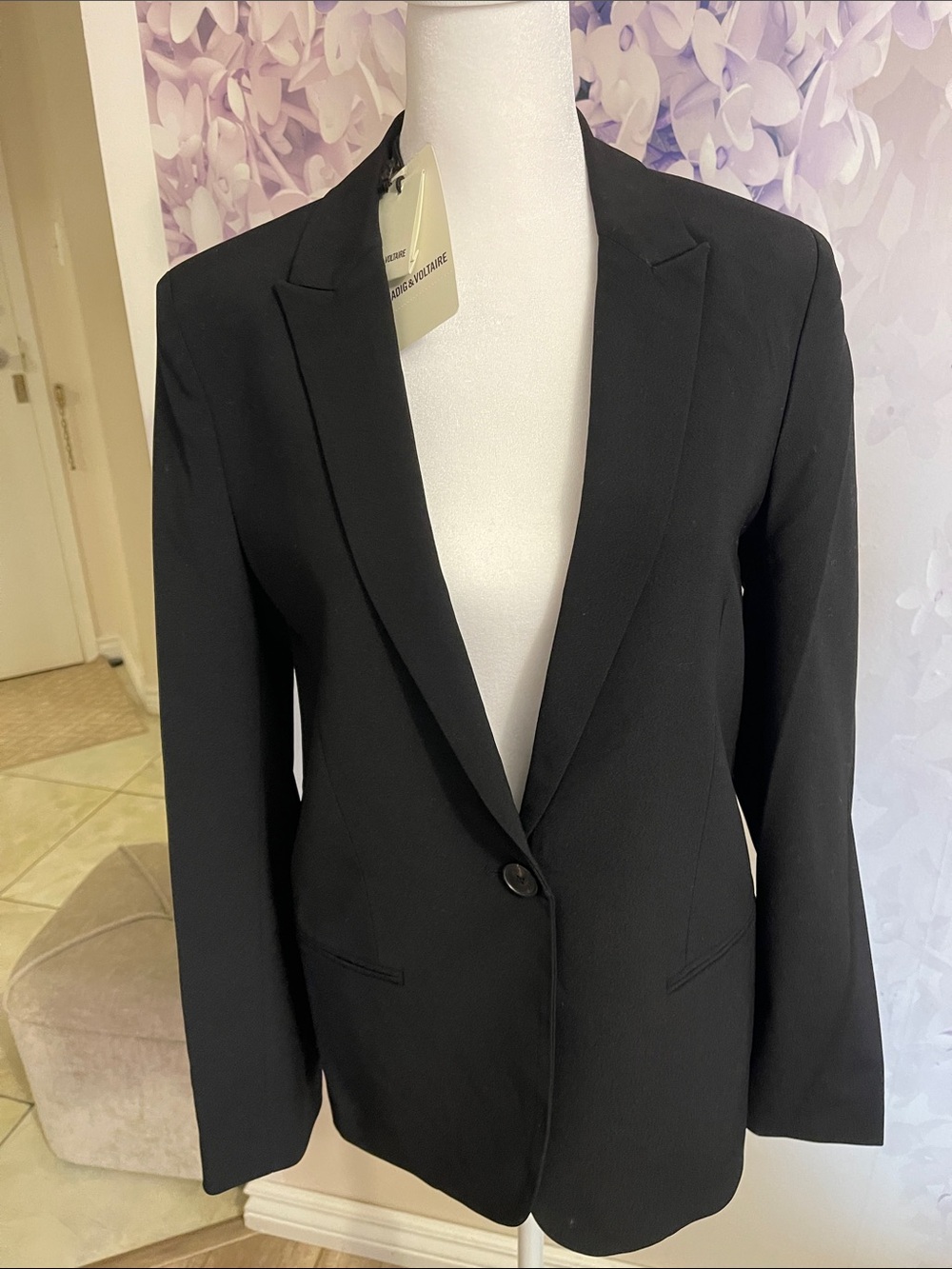 Zadig & Voltaire Vedy Rock Strass Black Blazer size 38 (US M)